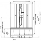 Душевая кабина Triton Стандарт Б3 ДН3 полосы 90x90