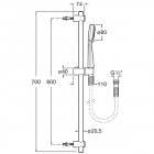 Душевой гарнитур Roca Stella A5B1403C00