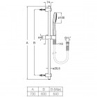 Душевой гарнитур Roca Stella A5B9D03C00