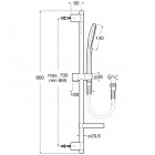 Душевой гарнитур Roca Plenum Square A5B1A10C00