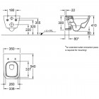 Унитаз подвесной Geberit Smyle Square 500.208.01.1 безободковый (без сиденья)