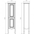 Пенал ASB-Woodline Эмили 40 красный