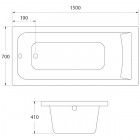 Ванна акриловая Iddis Edifice 150x70 EDI1570i91