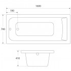 Ванна акриловая Iddis Edifice 160x70 EDI1670i91