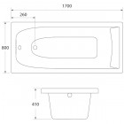 Ванна акриловая Iddis Edifice 170x80 EDI1780i91