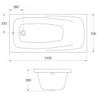 Ванна акриловая Iddis Carlow 150x70 CAR1570i91