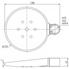 Мыльница для душевой стойки Iddis 070CP00i53