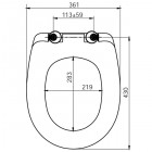 Крышка-сиденье для унитаза Iddis ID 136 Dp Sc