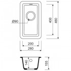 Мойка кухонная Iddis Tanto TU1B261i87