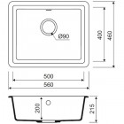 Мойка кухонная Iddis Tanto TU3B561i87