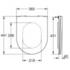 Крышка-сиденье для унитаза Grohe Essence 39577000