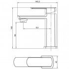 Смеситель для раковины Aquanet Cinetic AF120-10C 00216752