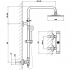 Душевая система Aquanet Steel AF210-7TS 00228451