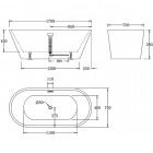 Ванна акриловая BelBagno BB61-1700