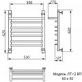 Полотенцесушитель водяной Ника Trapezium ЛТ г2 ВП 60x50