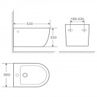 Биде подвесное Fubini FB001-B Victoria