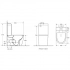 Унитаз WeltWasser Merzbach 001 GL-BL безободковый