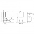 Унитаз WeltWasser Rotbach 001 MT-WT безободковый