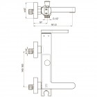 Смеситель для ванны GPD Gildo MBB165-K-S