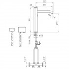 Смеситель для раковины Palazzani Idrotech 12E55210 электронный