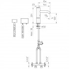 Смеситель для раковины Palazzani Idrotech 12E55610 электронный