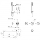 Душевая система встраиваемая Palazzani Formula 62138538