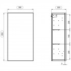 Шкаф подвесной Cersanit Smart 35 SW-SMA/Wh