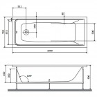 Каркас для ванны Am.Pm Gem W90A-160-070W-R