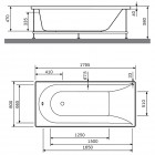 Каркас для ванны Am.Pm Spirit W72A-180-080W-R2