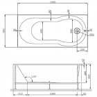 Каркас для ванны Am.Pm X-Joy W88A-150-070W-R