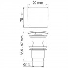 Донный клапан WasserKRAFT Aisch A165