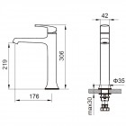 Смеситель для раковины Zeegres Z.Rill 47004001