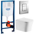 Инсталляция Grohe Rapid SL 38772001 + унитаз Cerutti Marmolada aria 2618E безободковый с сиденьем