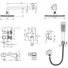 Душевая система встраиваемая Lemark Ursus LM7222BL