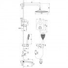 Душевая система встраиваемая Lemark Mars LM3522C