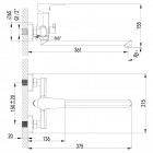 Смеситель универсальный Lemark Plus Factor LM1651C