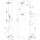 Душевая система Lemark Swan LM5462BG