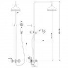 Душевая система Lemark Vintage LM2860B