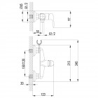 Смеситель с гигиеническим душем Lemark Pramen LM3318B