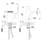 Смеситель для раковины Lemark Shift LM4346C