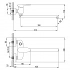 Смеситель универсальный Lemark Status LM4417C