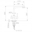 Смеситель для кухни Lemark Expert LM5061S