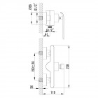 Смеситель для душа Lemark Melange LM4903CW