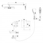 Душевая система встраиваемая Lemark Melange LM4922CW