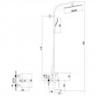 Душевая система Lemark Melange LM4962CW