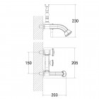 Смеситель для ванны Lemark Jasmine LM6612B