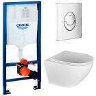 Инсталляция Grohe Rapid SL 38721001 + унитаз Esbano Gardena white безободковый с сиденьем