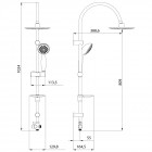 Душевой гарнитур Lemark LM8801C