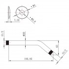 Кронштейн для верхнего душа Lemark LM8031C