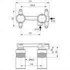 Скрытая часть смесителя Ideal Standard Built-in A1313NU